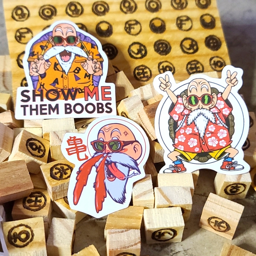 Master Roshi DragonBall Stickers